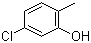 结构式 CAS# 5306-98-9, 5-氯-2-甲基苯酚; 5-氯邻甲酚