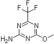 structure of CAS# 5311-05-7, 4-Methoxy-6-(trifluoromethyl)-1,3,5-triazin-2-amine;2-Amino-4-methoxy-6-(trifluoromethyl)-1,3,5-triazine