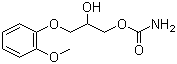 结构式 CAS# 532-03-6, 美索巴莫; 3-(2-甲氧苯氧)-1,2-丙二醇氨基甲酸酯