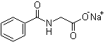 structure of CAS# 532-94-5, Hippuric acid sodium salt;N-Benzoylglycine sodium salt; Sodium hippurate