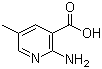 结构式 CAS# 532440-94-1, 2-氨基-5-甲基烟酸; 2-氨基-5-甲基吡啶-3-羧酸