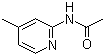 结构式 CAS# 5327-32-2, 2-(乙酰氨基)-4-甲基吡啶; N-(4-甲基-2-吡啶基)乙酰胺