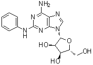structure of CAS# 53296-10-9, 2-Phenylaminoadenosine;CV 1808; LSU 165