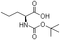 structure of CAS# 53308-95-5, Boc-L-Norvaline;(S)-2-[(tert-Butoxycarbonyl)amino]pentanoic acid