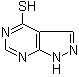 structure of CAS# 5334-23-6, 1H-Pyrazolo[3,4-d]pyrimidine-4-thiol;4-Mercaptopyrazolo[3,4-d]pyrimidine; 5H-Pyrazolo[3,4-d]pyrimidine-4-thione; 8-Aza-7-deaza-6-thiopurine; Allopurinol, thio-; MPP; MPP (pharmaceutical); NSC 1392; Thiopurinol; Tisopurine
