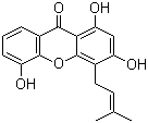 structure of CAS# 53377-61-0, 1,3,5-Trihydroxy-4-prenylxanthone