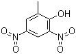 structure of CAS# 534-52-1, 2-Methyl-4,6-dinitrophenol;4,6-DNOC; 4,6-Dinitro-o-cresol; DNOC
