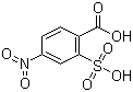 结构式 CAS# 5344-48-9, 2-羧基-5-硝基苯磺酸钾