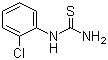 结构式 CAS# 5344-82-1, 邻氯苯基硫脲