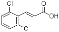 结构式 CAS# 5345-89-1, 2,6-二氯肉桂酸