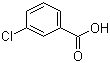 3-氯苯甲酸分子结构 (CAS 535-80-8)