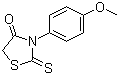 结构式 CAS# 5350-09-4, 3-(4-甲氧基苯基)-2-硫酮-1,3-噻唑啉-4-酮