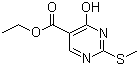 结构式 CAS# 53554-29-3, 1,4-二氢-2-(甲巯基)-4-氧代-5-嘧啶甲酸乙酯