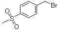4-甲基磺酰基苄溴分子结构 (CAS 53606-06-7)