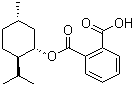 结构式 CAS# 53623-42-0, (+)-(1S)-单孟基邻苯二甲酸酯