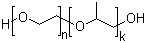 structure of CAS# 53637-25-5, Propyleneglycol propoxylated ethoxylated polymer;Polyethylene oxide-polypropylene oxide copolymer; Polyethylene-polypropylene glycol; Polyethylene-propylene glycol diethylene glycol ether; Polyoxyethylene-polyoxypropylene copolymer; Polyoxyethylene-polyoxypropylene polymer