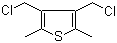 structure of CAS# 5368-70-7, 3,4-Bis(chloromethyl)-2,5-dimethylthiophene