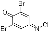 structure of CAS# 537-45-1, 2,6-Dibromoquinone-4-chloroimide;2,6-Dibromo-4-(chloroimino)cyclohexa-2,5-dienone