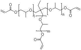 结构式 CAS# 53879-54-2, 丙氧基化三羟甲基丙烷三丙烯酸酯