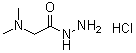 结构式 CAS# 539-64-0, N,N-二甲基甘氨酰肼盐酸盐
