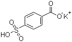 结构式 CAS# 5399-63-3, 4-磺酸基苯甲酸单钾盐; 4-磺基苯甲酸单钾盐; 对磺基苯甲酸钾