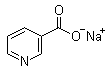 结构式 CAS# 54-86-4, 烟酸钠
