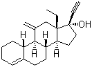 structure of CAS# 54024-22-5, Desogestrel;13-Ethyl-11-methylene-18,19-dinor-17alpha-pregn-4-en-20-yn-17-ol