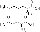 structure of CAS# 5408-52-6, L-Lysine L-glutamate;Lys-Glu