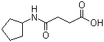 structure of CAS# 541537-57-9, 4-(Cyclopentylamino)-4-oxobutanoic acid
