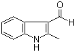 structure of CAS# 5416-80-8, 2-Methylindole-3-carboxaldehyde;2-Methyl-1H-indole-3-carbaldehyde