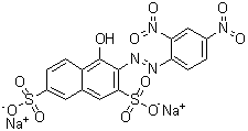 structure of CAS# 5423-07-4, Nitrazine yellow;C.I. 14890; Delta Paper; Nitrazine Paper; Nitrazol Yellow; Phenaphthazine