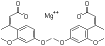 Dimecrotic acid magnesium salt molecular structure (CAS 54283-65-7)