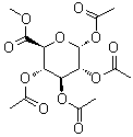 结构式 CAS# 5432-32-6, 1,2,3,4-四-O-乙酰基-alpha-D-葡萄糖醛酸甲酯