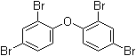 structure of CAS# 5436-43-1, 2,2',4,4'-Tetrabromodiphenyl ether;2,2',4,4'-Tetrabromodiphenyl oxide; 2,4,2',4'-Tetrabromodiphenyl ether; BDE 47; NSC 21724; PBDE 47