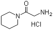 structure of CAS# 5437-48-9, 2-Amino-1-piperidin-1-ylethanone hydrochloride