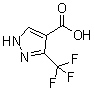 3-(三氟甲基)-1H-吡唑-4-羧酸分子结构 (CAS 543739-84-0)
