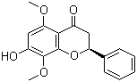 结构式 CAS# 54377-24-1, 7-羟基-5,8-二甲氧基黄烷酮