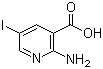 structure of CAS# 54400-30-5, 2-Amino-5-iodo-3-pyridinecarboxylic acid