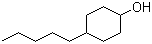 structure of CAS# 54410-90-1, 4-Amylcyclohexanol;trans-4-Amylcyclohexanol