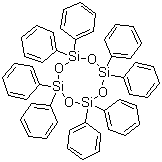 结构式 CAS# 546-56-5, 八苯基环四硅氧烷