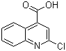 结构式 CAS# 5467-57-2, 2-氯喹林-4-羧酸