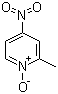 结构式 CAS# 5470-66-6, 2-甲基-4-硝基吡啶-N-氧化物