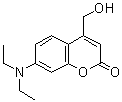 结构式 CAS# 54711-38-5, 7-(二乙基氨基)-4-(羟基甲基)-2H-苯并吡喃-2-酮