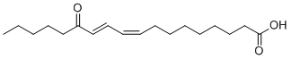 structure of CAS# 54739-30-9, 13-keto-9Z,11E-octadecadienoic acid;(9Z,11E)-13-oxooctadeca-9,11-dienoic acid