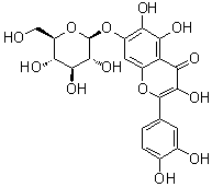 Quercetagetin 7-O-beta-D-glucoside molecular structure (CAS 548-75-4)