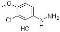 structure of CAS# 54812-55-4, (3-Chloro-4-methoxyphenyl)hydrazine hydrochloride