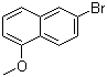 结构式 CAS# 54828-63-6, 6-溴-1-甲氧基萘