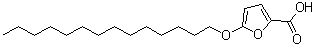 结构式 CAS# 54857-86-2, 5-(十四烷氧基)-2-呋喃羧酸