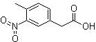structure of CAS# 54941-44-5, 4-Methyl-3-nitrobenzeneacetic acid;3-Nitro-4-methylphenylacetic acid
