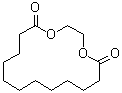 结构式 CAS# 54982-83-1, 1,4-二氧杂环十六烷-5,16-二酮